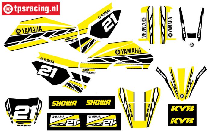 CS0980/62 PROMOTO stickers Yamaha, set