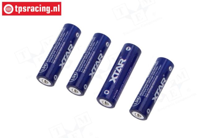 XTAR2500 XTAR Li-Ion accu 1,5 volt 2500 mHa, 4 st.
