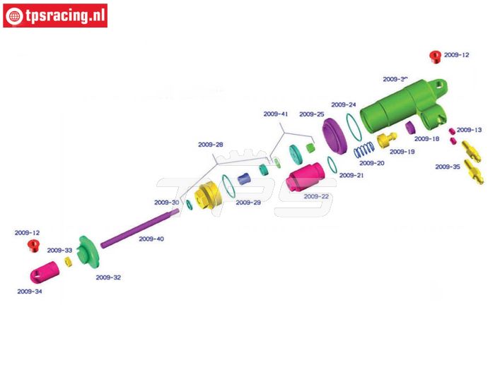 Bouwtekening Mecatech Schokdemper