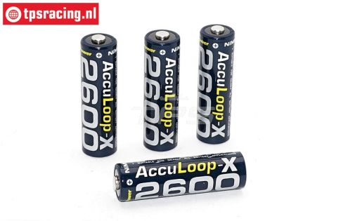 ACCUL2600 Acculoop-X AA 2600 mAh 1,2 Volt, 4 st.