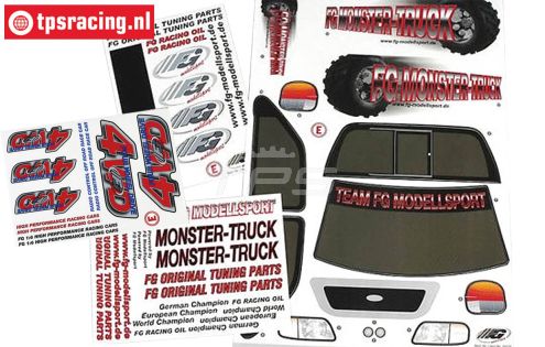 FG26155/01 Stickers 1/6 Truck 2WD, Set