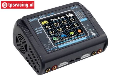HTRC T240 DUO Touchscreen Lader 12-220 Volt, Set