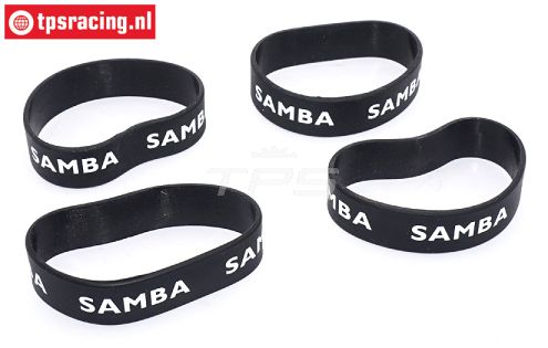 SAM4810Z Samba uitlaat ringen Ø60-Ø70 Zwart, 4 st.