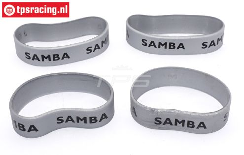 SAM4810S Samba uitlaat ringen Ø60-Ø70 mm Zilver, 4 st.