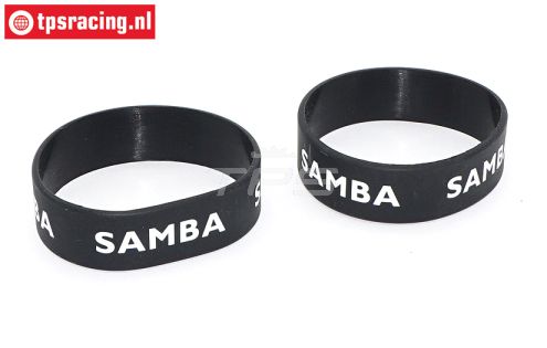 SAM7114Z Samba uitlaat ringen Ø50-Ø60 Zwart, 2 st