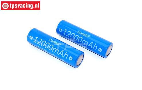 TPS12000/02 18650 Li-Ion accu 3,7 volt 12000 mHa, 2 st.