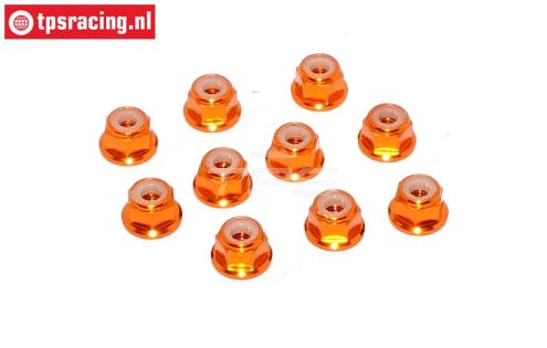 TPS1223/04 Aluminium borgmoer M3 Oranje, 10 st.