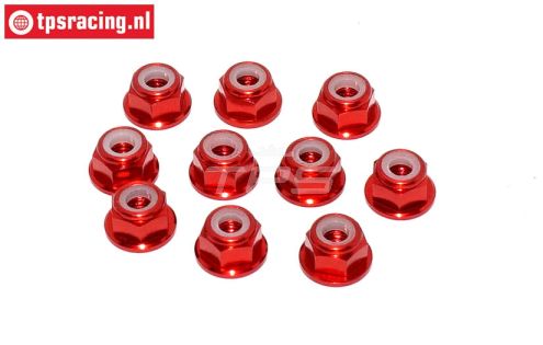 TPS1224/01 Alu borgmoer M4 Rood, 10 st.