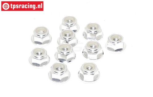TPS1224/03 Alu borgmoer M4 Zilver, 10 st.