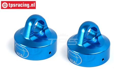 BWS55044B Alu-Schokd. sluiting boven Blauw Ø24 mm, 2 st.