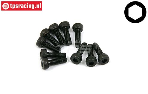 BWS56002 Inbus normale kop M2,5-L8 mm, 10 st.