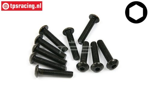 BWS56020 Inbus bolkop M4-L20 mm, 10 st.