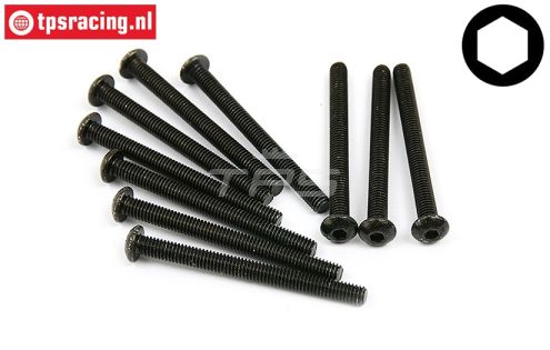 BWS56024 Inbus bolkop M4-L40 mm, 10 st.