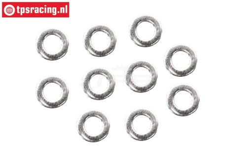BWS56083 Stalen Ring Ø5-Ø9-H1 mm, 10 st.