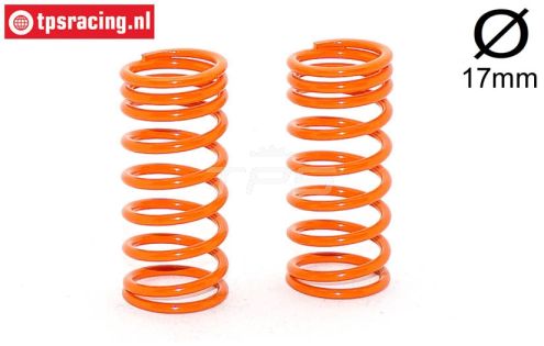 FG10191 Progr. Schokdemper veer Oranje Ø17-Ø2,2-L48, 2 St.