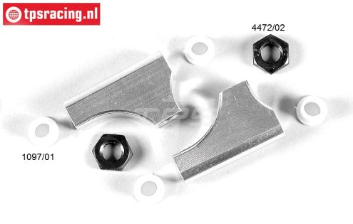 FG1074/05 Aluminium Draagarm achter boven kort, set