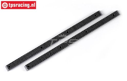 FG1080 Koolstof chassis strippen L320 mm, 2 st.