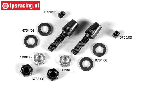 FG1171/03 Stabilisator houder M4/M6-Ø4,0 mm, Set