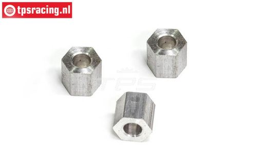 FG1183/02 Alumium afstand bus 4x8x8 mm, 3 st.