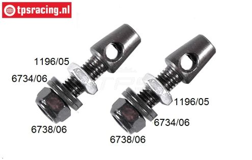 FG1196/03 Stabilisator houder, M6-Ø5,0 mm, Set