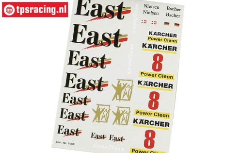 FG2060 Team Stickers Mc. Laren GTR, Set