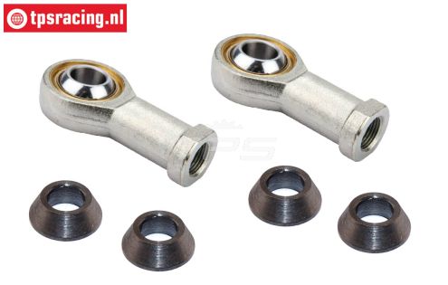 FG4429 Stalen Kogel kop, M6R/Ø5 mm, 2 St.