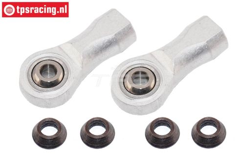 FG4437/01 Aluminium Kogel kop, M8L-Ø5 mm, 2 St.