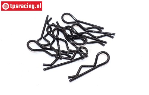 TPS6013/10 TPS Kap Clips zwart, 10 St.