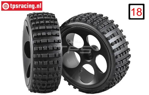 FG60214/06 Buggy banden S gelijmd Ø180-B60 mm, 2 st.