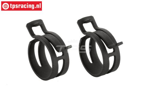 FG6403/23 Veerband klem zelf stellend Ø23-Ø27-B12 mm, 2 st.