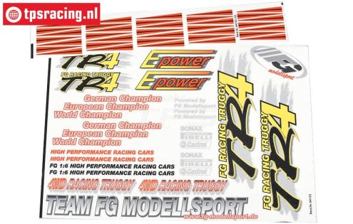 FG64155 Team Stickers TR4 Truggy, Set