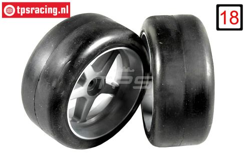 FG6416/09 1/6 Slicks M1 gelijmd Ø145-B60 mm, 2 St.