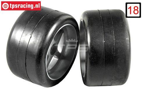 FG6419/09 1/6 Slicks S1 Gelijmd Ø145-B80 mm, 2 st.