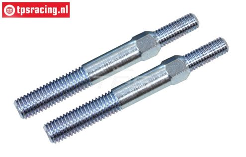 FG67267 Stalen Instelstang M8/M10 L/R-L108 mm, 2 St.