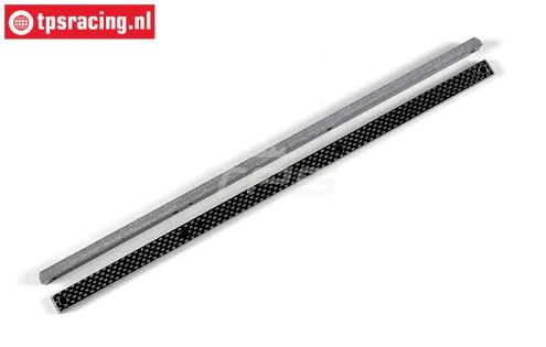 FG67271/02 Koolstof chassis strippen Leopard +26 mm, 2 st.
