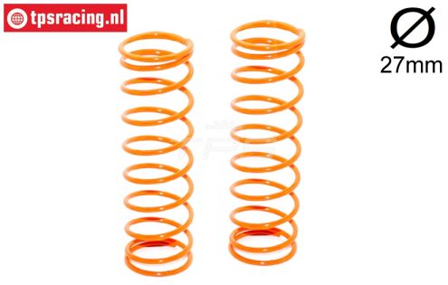 FG67302 Schokdemper veer oranje Ø27-Ø2,4-L105, 2 St.