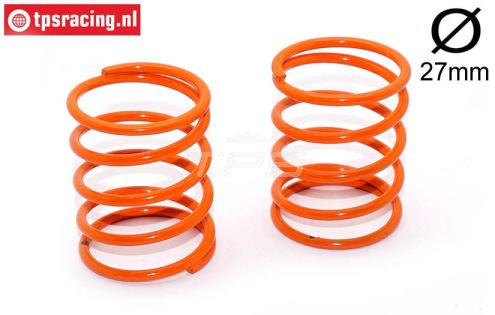 FG67312 Schokdemper veer Oranje Ø27-Ø2,4-L40, 2 St.