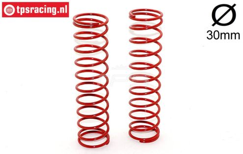 FG67317 Schokdemper veer rood Ø30-Ø3,0-L145, 2 St.
