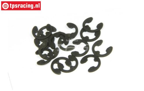 TPS6732/03 E-Clips zwart Ø3 mm, 15 St.