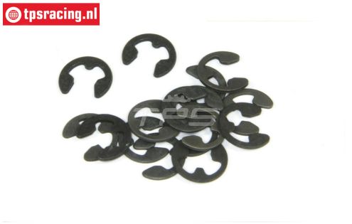 TPS6732/04 E-Clips zwart Ø4 mm, 15 St.