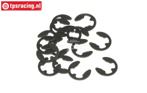 TPS6732/05 E-Clips zwart Ø5 mm, 15 St.