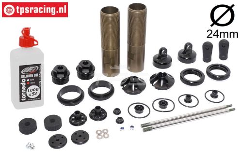 FG67320 Alu-Schokdemper Ø24-L210 mm, set