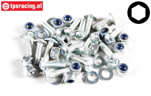 FG7058 Inbus Flenskop M3-L10 mm, 15 St.