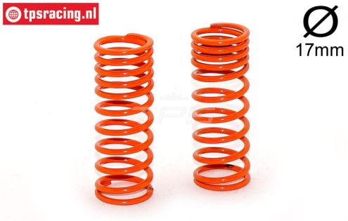 FG7192 Progr. Schokdemper veer Oranje Ø17-Ø2,2-L58, 2 St.