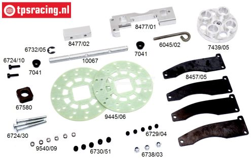 FG8447 Centrale Dubbele schijfrem, Set