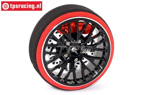 EBT6640B Futaba Alu-Stuurwiel Ø52 mm, Set