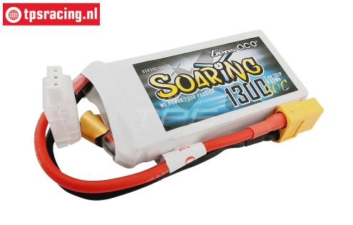 GA1300S Gens Ace Soaring 1300 mAH 7,4 V 2S 30C, 1 st.
