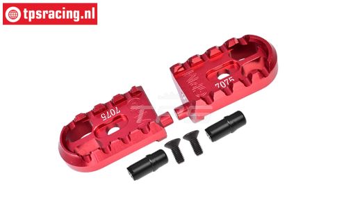 MX014-R PROMOTO Alu-voetsteun Rood, set