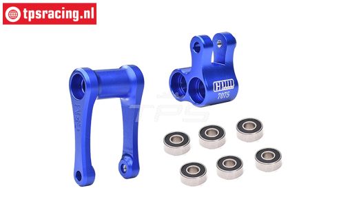 MX030-B PROMOTO Alu-Schokd. hevel achter Blauw, Set