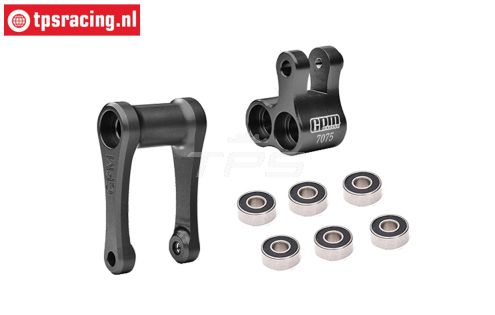 MX030-BK PROMOTO Alu-Schokd. hevel achter Zwart, Set